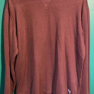 Carhartt Long-Sleeve Crewneck – XL – Relaxed Fit – Brown – Made in Dominican Rep